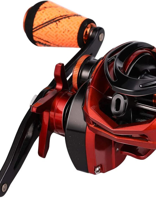 Load image into Gallery viewer, Fishing Baitcasting Reels, 7.3:1 Gear Ratio Fishing Reels , Low Profile Reel with Magnetic Braking System , Super Polymer Grips,Carbon Infused Nylon Frame
