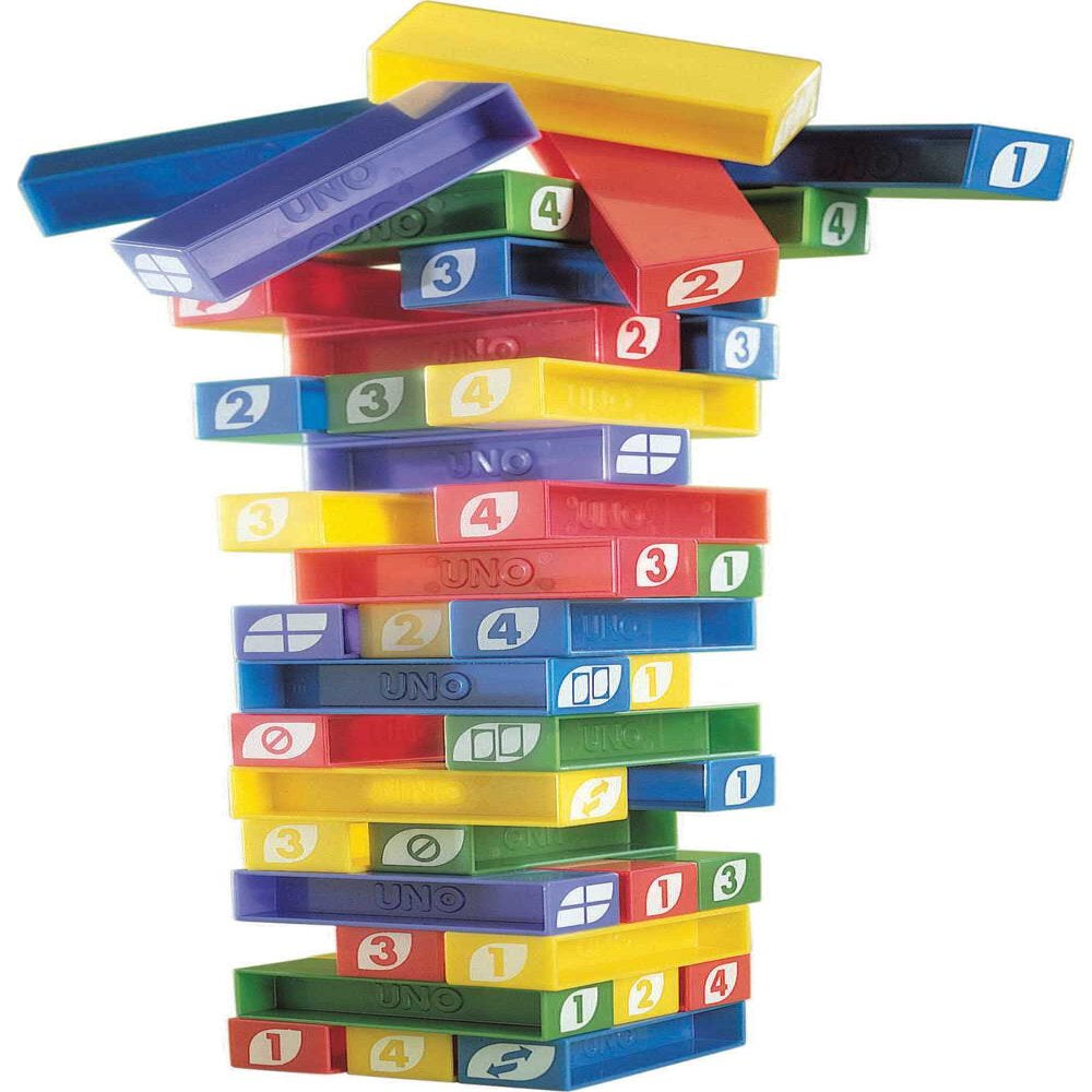 Stacko Kids Game for Family Night, Matching and Stacking with 45 Colorful Sticks
