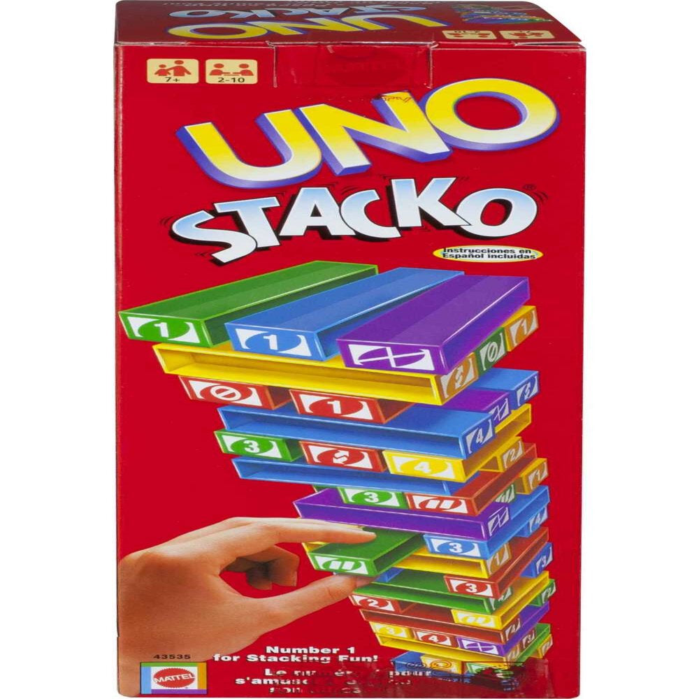 Stacko Kids Game for Family Night, Matching and Stacking with 45 Colorful Sticks