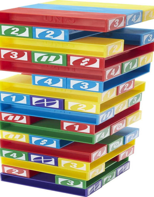 Load image into Gallery viewer, Stacko Kids Game for Family Night, Matching and Stacking with 45 Colorful Sticks
