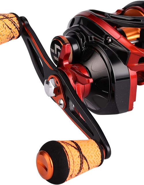 Load image into Gallery viewer, Fishing Baitcasting Reels, 7.3:1 Gear Ratio Fishing Reels , Low Profile Reel with Magnetic Braking System , Super Polymer Grips,Carbon Infused Nylon Frame

